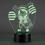 Lampe manga LED 3D One Piece – Mini Luffy | Mugen Shop