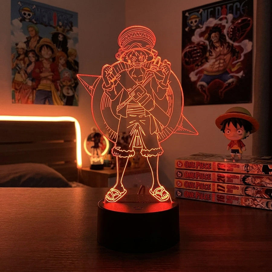 Lampe manga LED 3D One Piece – Luffy | Mugen Shop