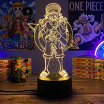 Lampe manga LED 3D One Piece – Luffy | Mugen Shop
