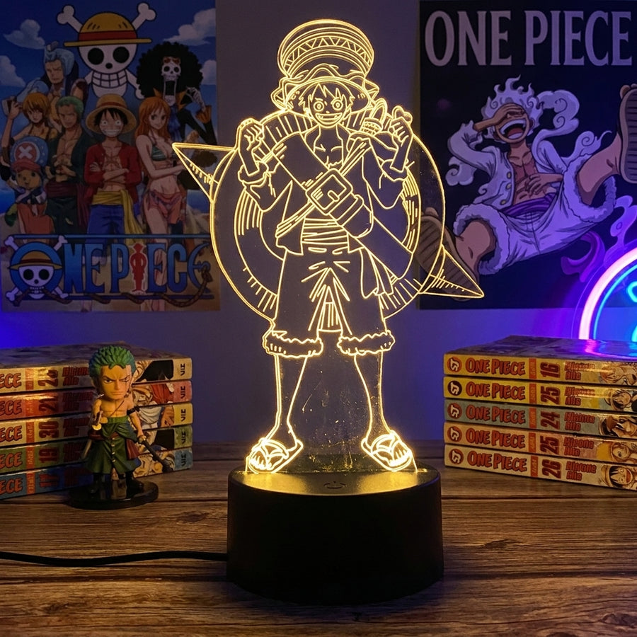 Lampe manga LED 3D One Piece – Luffy | Mugen Shop