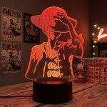 Lampe manga LED 3D One Piece – Luffy | Mugen Shop