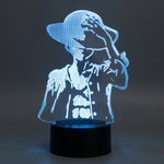Lampe manga LED 3D One Piece – Luffy | Mugen Shop