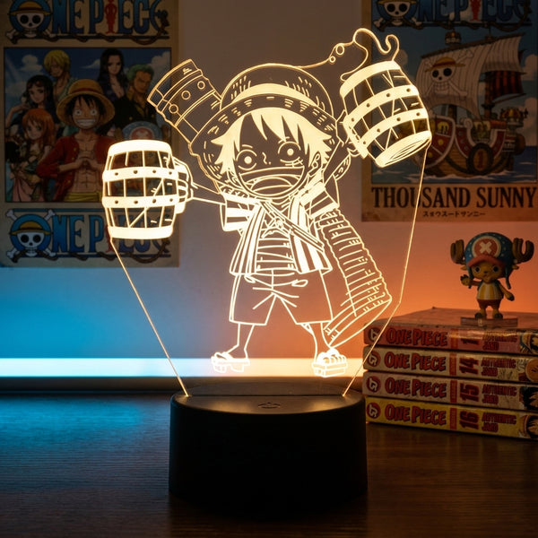 Lampe manga LED 3D One Piece – Luffy | Mugen Shop