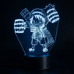 Lampe manga LED 3D One Piece – Luffy | Mugen Shop
