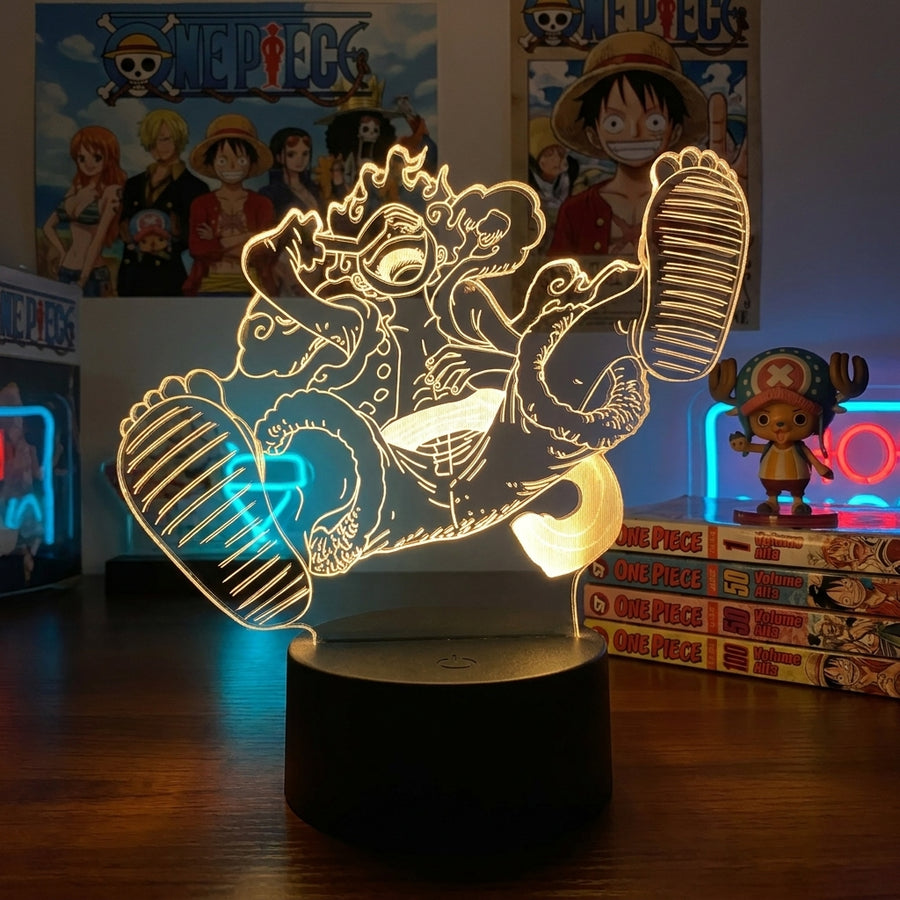 Lampe manga LED 3D One Piece – Luffy Gear 5 | Mugen Shop