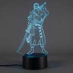Lampe manga LED 3D One Piece – Zoro | Mugen Shop