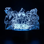 Lampe manga LED 3D One Piece – Luffy & Nami & Zoro & Usopp & Sanji | Mugen Shop