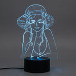 Lampe manga LED 3D One Piece – Robin | Mugen Shop