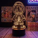 Lampe manga LED 3D One Piece – Mini Luffy | Mugen Shop