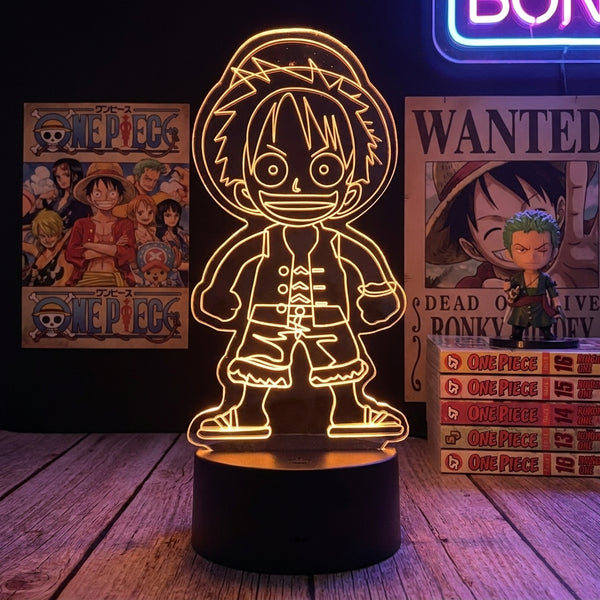 Lampe manga LED 3D One Piece – Mini Luffy | Mugen Shop