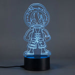 Lampe manga LED 3D One Piece – Mini Luffy | Mugen Shop