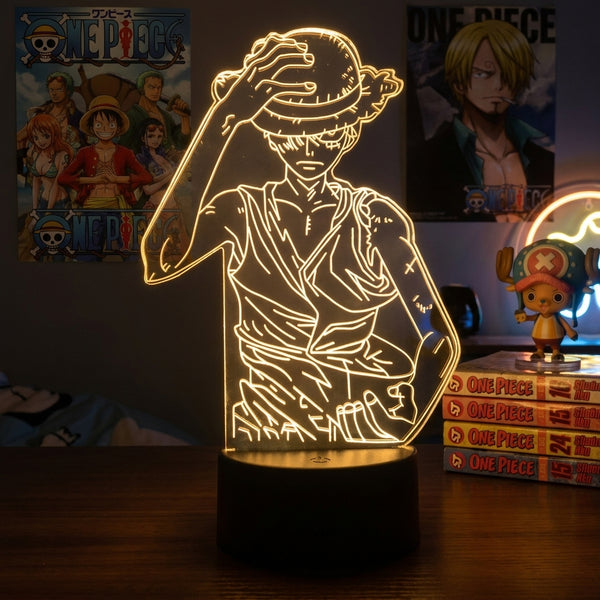 Lampe manga LED 3D One Piece – Luffy | Mugen Shop