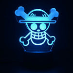 Lampe manga LED 3D One Piece – Drapeau Mugiwara | Mugen Shop