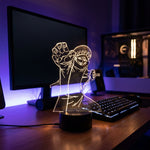 Lampe manga LED 3D One Piece – Trafalgar D. Water Law | Mugen Shop