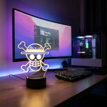 Lampe manga LED 3D One Piece – Drapeau Mugiwara | Mugen Shop