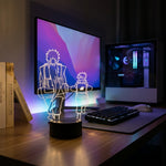 Lampe manga LED 3D Naruto – Jiraiya & Naruto | Mugen Shop