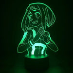 Lampe manga LED 3D My Hero Academia – Ochaco Uraraka | Mugen Shop