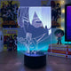 Lampe manga LED 3D My Hero Academia – Shoto Todoroki
