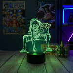 Lampe manga LED 3D One Piece – Luffy | Mugen Shop