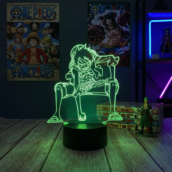 Lampe manga LED 3D One Piece – Luffy | Mugen Shop