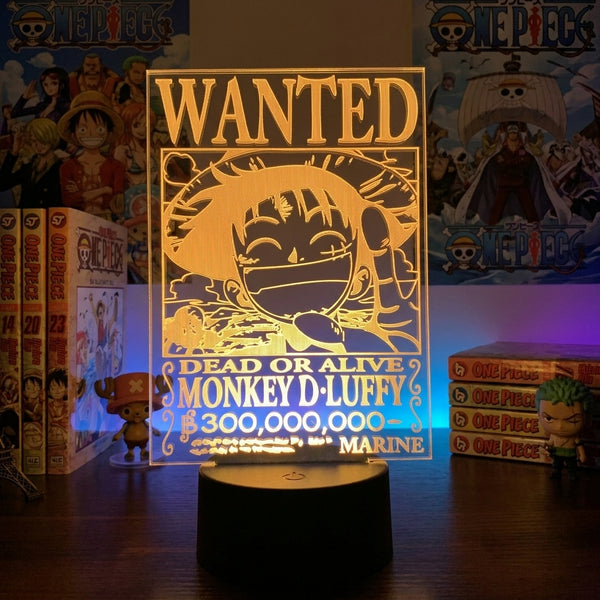 Lampe manga LED 3D One Piece – Luffy | Mugen Shop