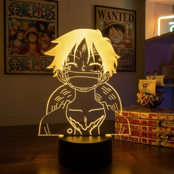 Lampe manga LED 3D One Piece – Luffy | Mugen Shop