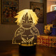 Lampe manga LED 3D One Piece – Luffy