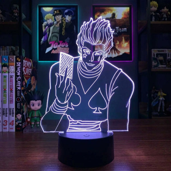 Lampe manga LED 3D Hunter x Hunter – Hisoka | Mugen Shop