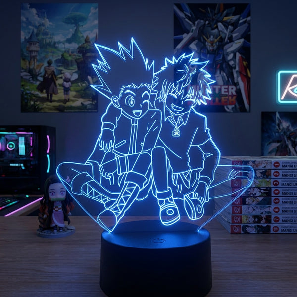 Lampe manga LED 3D Hunter x Hunter – Gon & Killua Zoldyck | Mugen Shop