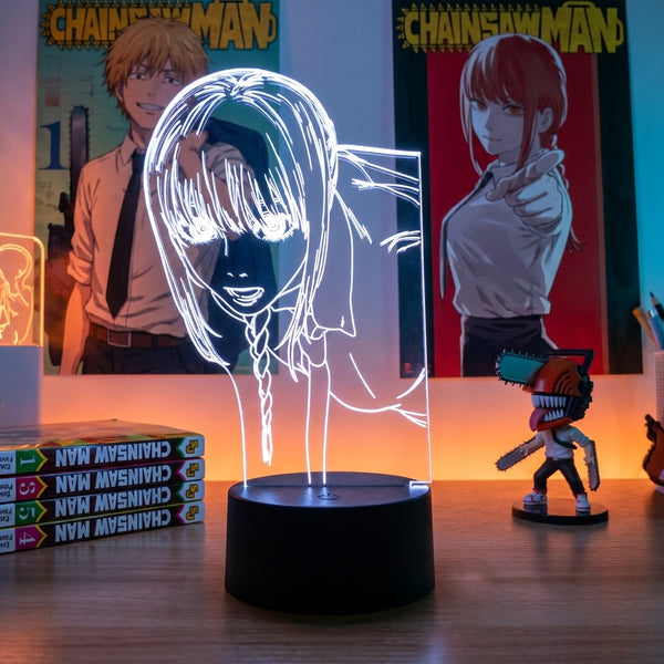 Lampe manga LED 3D Chainsaw Man – Makima | Mugen Shop