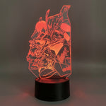 Lampe manga LED 3D Chainsaw Man – Aki Gun Devil & Power | Mugen Shop