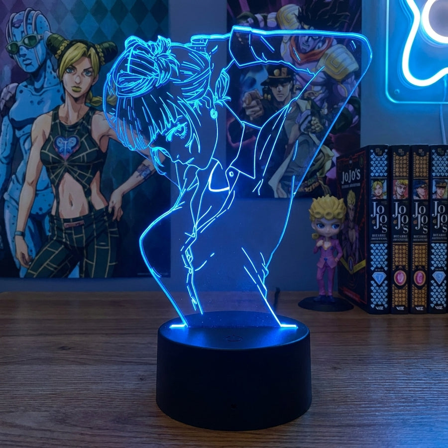 Lampe manga LED 3D JoJo's Bizarre Adventure – Giorno Giovanna | Mugen Shop