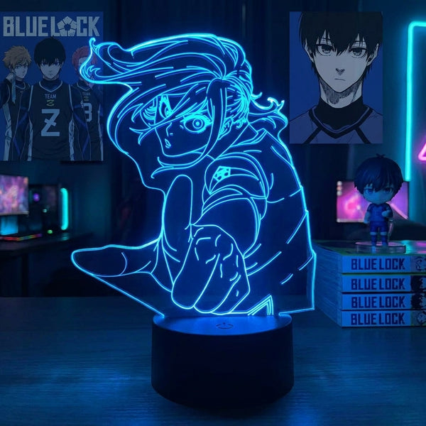 Lampe manga LED 3D Blue Lock – Nagi Seishiro | Mugen Shop