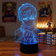 Lampe manga LED 3D Naruto – Rin