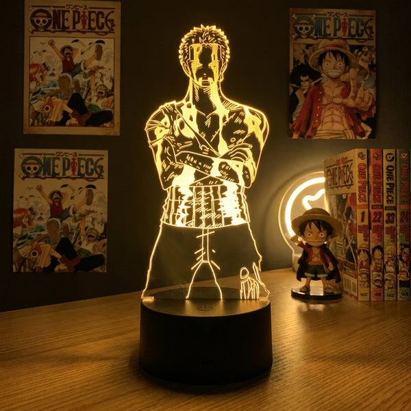 Lampe manga LED 3D One Piece – Zoro | Mugen Shop