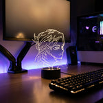Lampe manga LED 3D my hero academia – Shota Aizawa | Mugen Shop