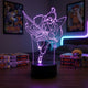 Lampe manga LED 3D Naruto – Sasuke Uchiha