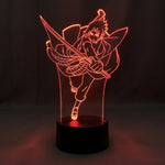 Lampe manga LED 3D Naruto – Sasuke Uchiha | Mugen Shop