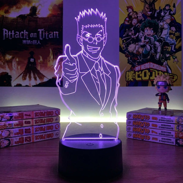 Lampe manga LED 3D Hunter x Hunter – Leorio | Mugen Shop