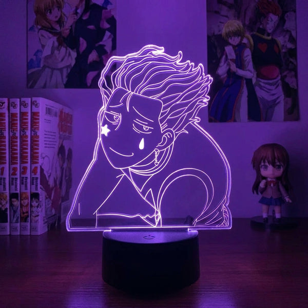 Lampe manga LED 3D Hunter x Hunter – Hisoka | Mugen Shop