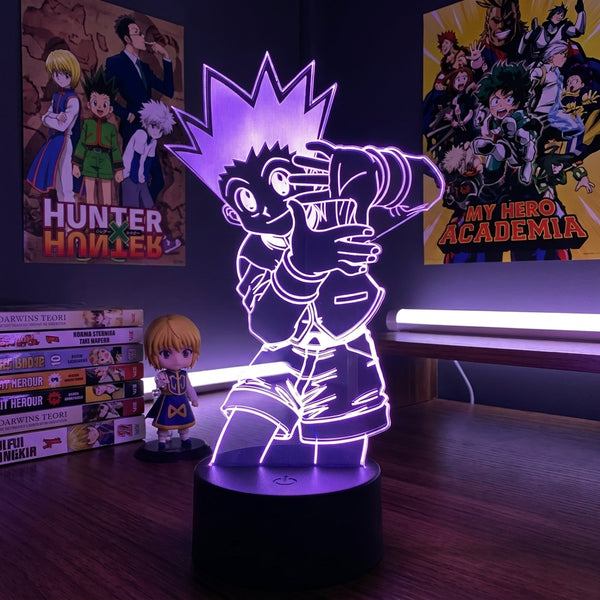 Lampe manga LED 3D Hunter x Hunter – Gon | Mugen Shop